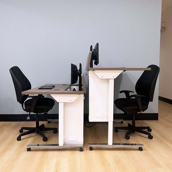 Recessed Monitor Desks