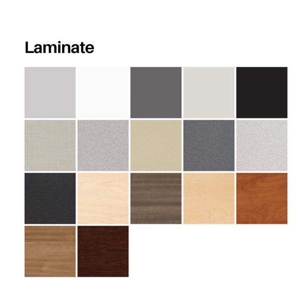 Laminate Angled Curved Workstation Colors