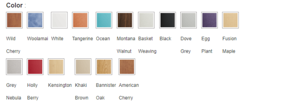 Laminate colors Laminate color options
