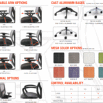 Options for the ergonomic Vault chair