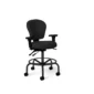 Stool with Casters and Built in Footrest