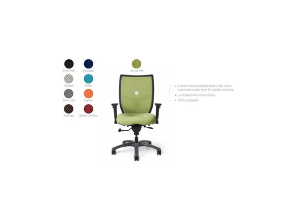 Match the back with the same color as the ergonomic chair
