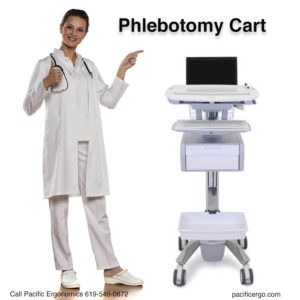 Ergonomic phlebotomy Cart
