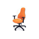 High back office chair with multiple seat sizes