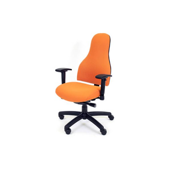 High back office chair with multiple seat sizes