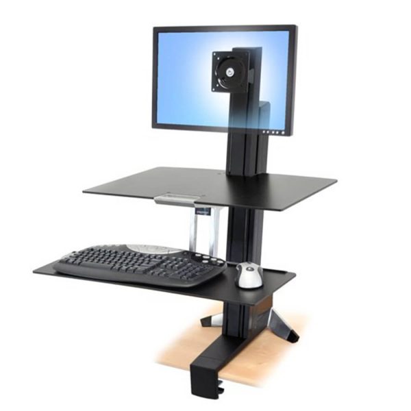 Ergotron Workfit-S Sit to Stand Desk Converter for single monitor