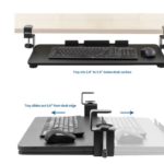 Clamp mounted keyboard tray is easy to put on