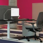 Height adjustable desk 23"x 34"