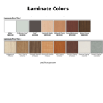 Laminate colors for the commercial grade height adjustable desk 24x36