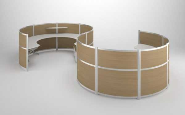 Circle office cubicle