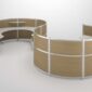 Circle office cubicle