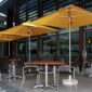 Pulley lift Umbrellas in San Diego commercial grade.