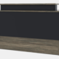 Modern height adjustable L shaped reception desk available in many colors