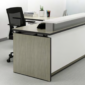 height adjustable L shaped reception desk