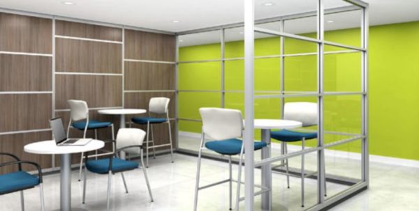 San Diego room dividers with panels and glass modular walls