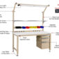 Lab Tables with Electric Adjustable