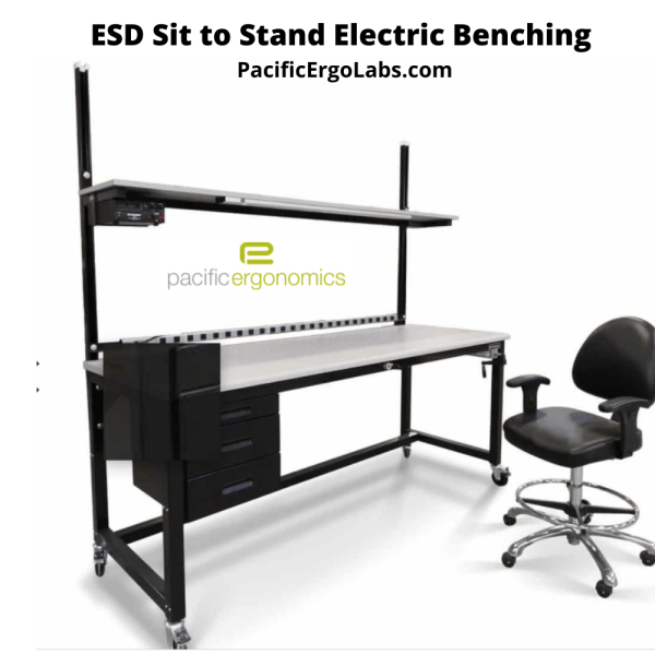 sit stand ESD benching sit to stand