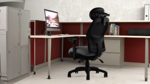 Mesh Back Chair with Headrest