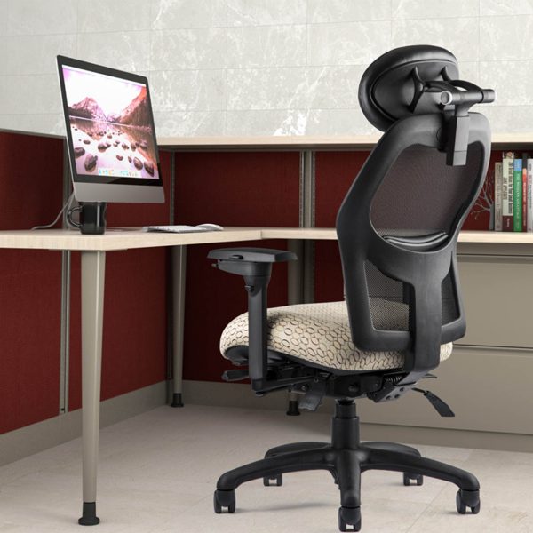 Mesh Back Chair with Headrest