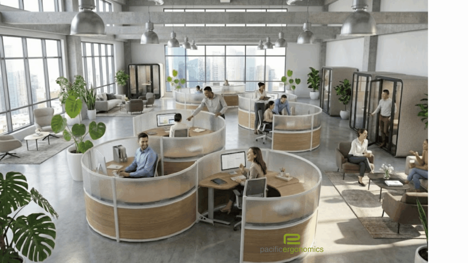 Round Cubicles Office Furniture