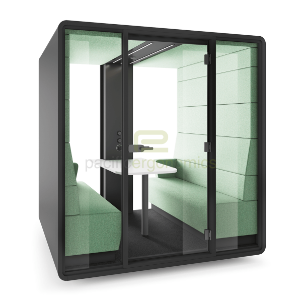 5899853363_E_HU Various color and material finish options of the mobile acoustic rooms.
