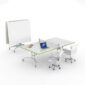 Fold up white board and table