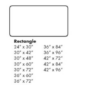 Sizes of breakroom tables