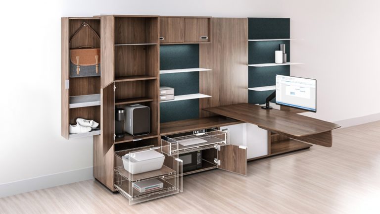 Executive Standing Desk with Storage