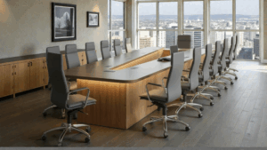 Leatherette conference chairs in LA