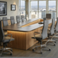 Leatherette conference chairs in LA