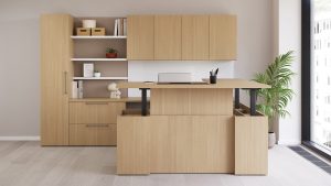 Executive L Shaped Standing Desk from Pacific Ergonomics