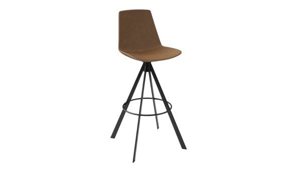 Faux Leather Counter Stool