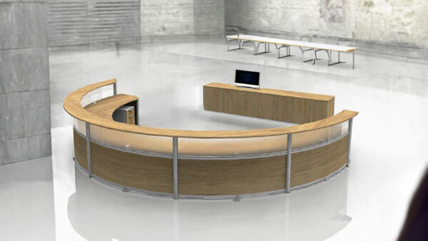 Curved Reception Desk