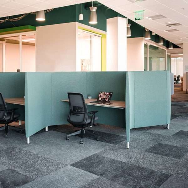 Hexagon cubicle workstations Hexagon cubicle workstations