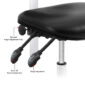 Lab Stool with Wheels- three paddles