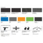 Multiple colors of the handle for the Nexxit laboratory chair