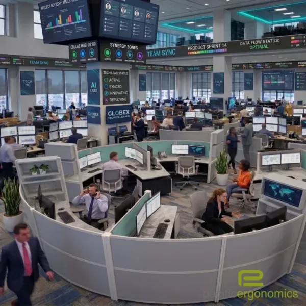 Collaborative cubicles to connect with teams