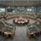 Lunar Orbit Circular Custom command center furniture by Pacific Ergonomics