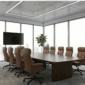 Executive leather conference chair