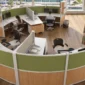 collaborative cubicles with bookcases