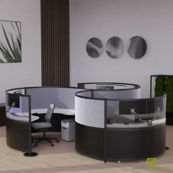 3 person cubicle workstation