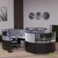 3 person cubicle workstation