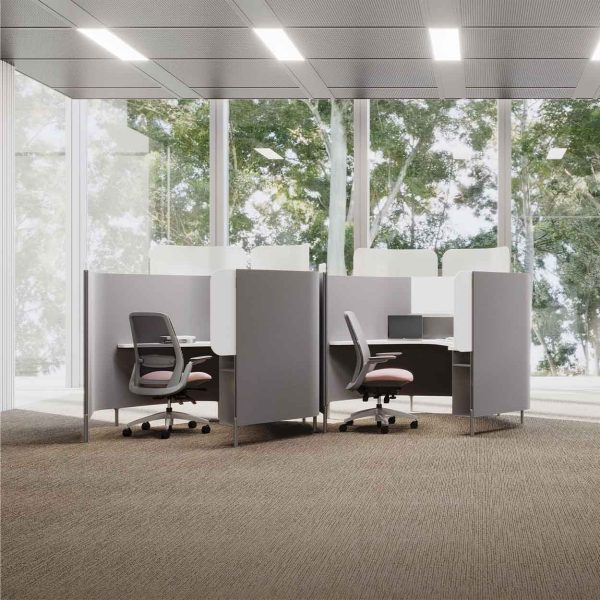 Sound Absorbing Room Divider Workstations