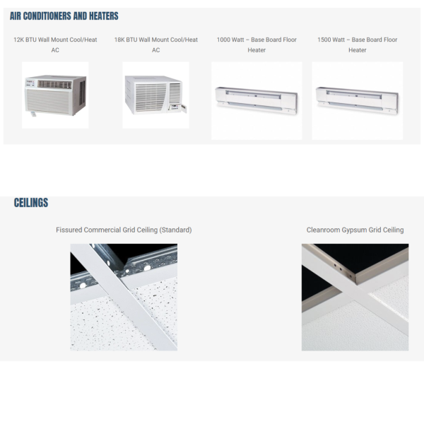 Ceiling Modular inplant offices ceiling options