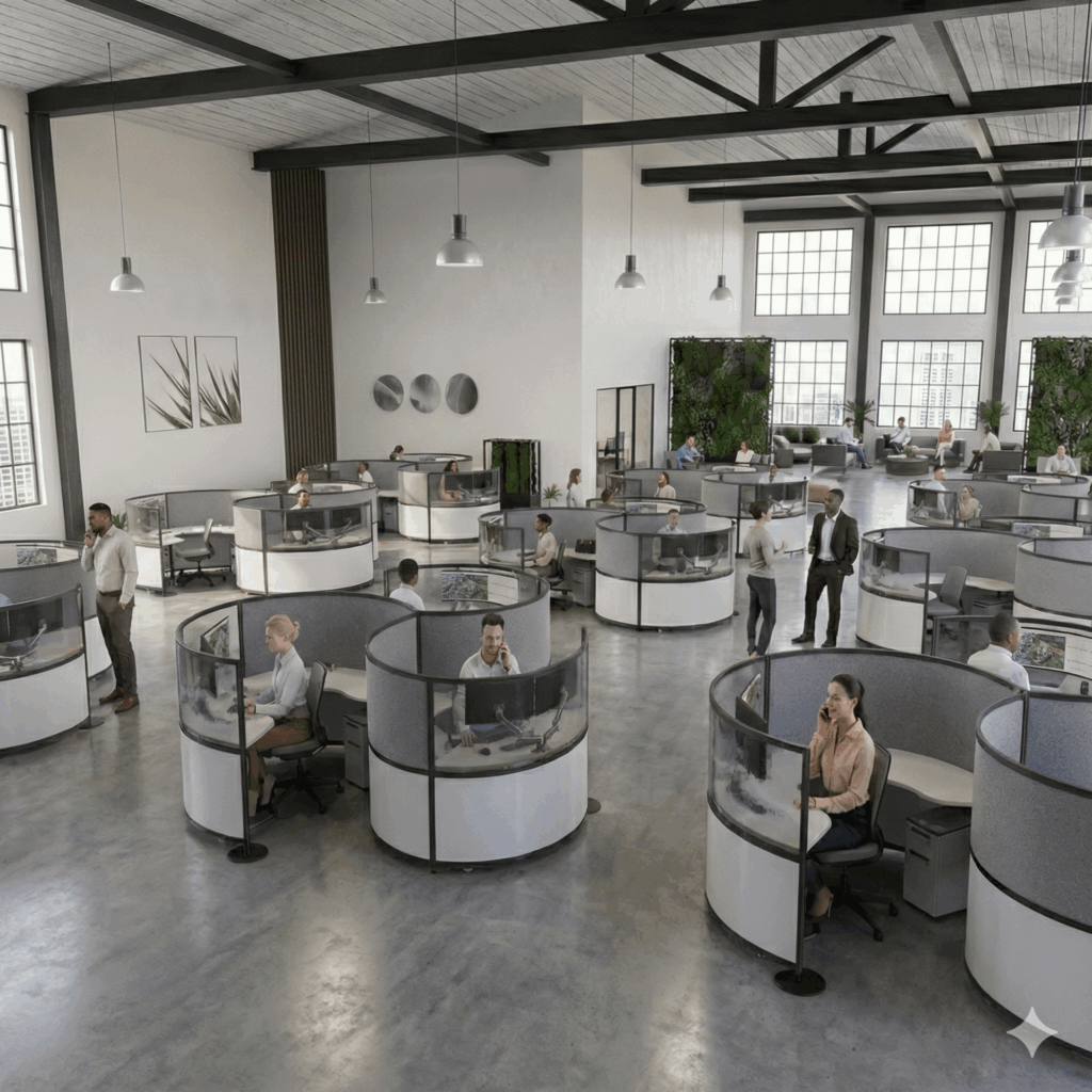 Pinwheel Modern Cubicles