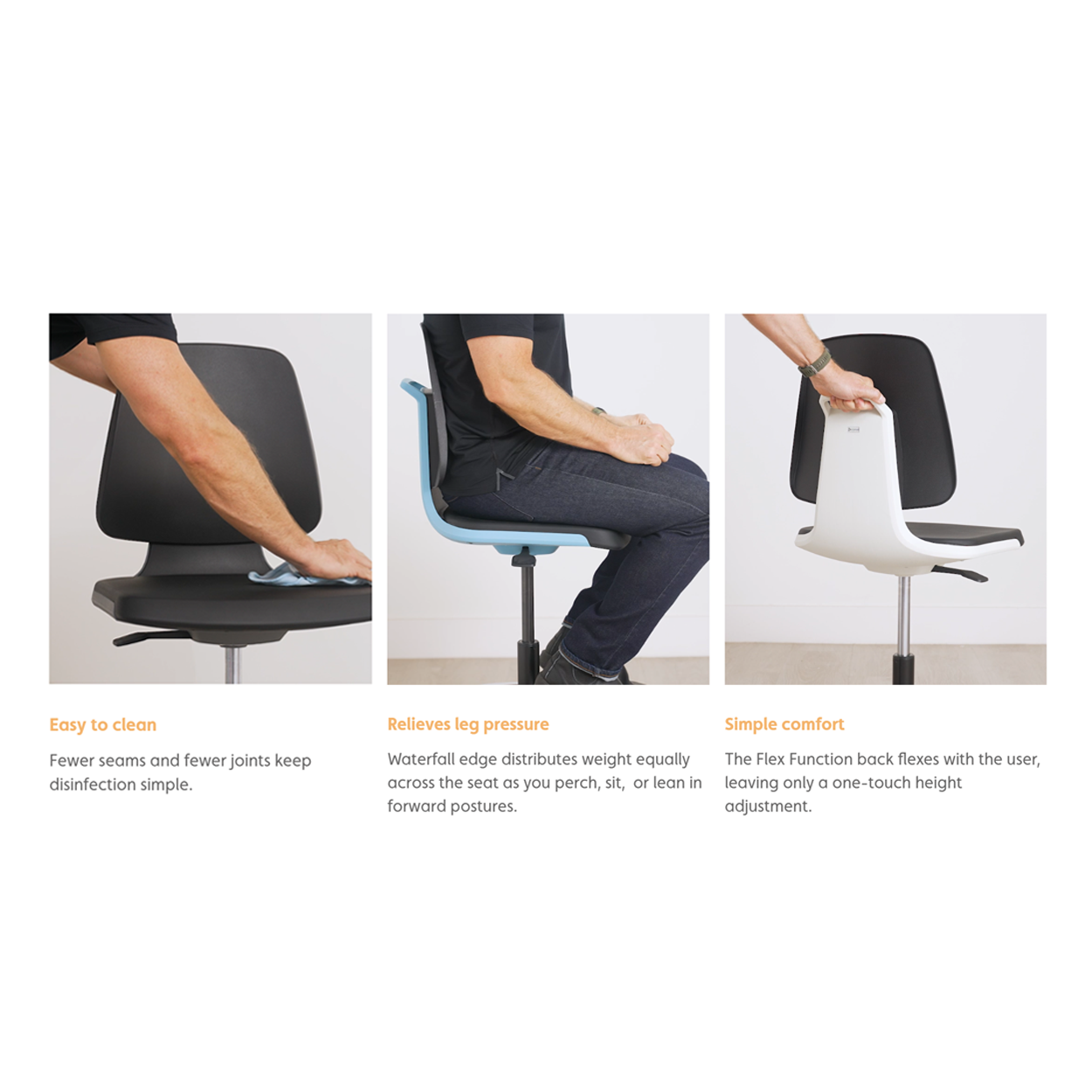 Medical Lab Chair for Comfort & Cleanability | Pacific Ergonomics
