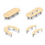 Modular conference table