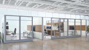 High Wall Office Cubicles with Doors
