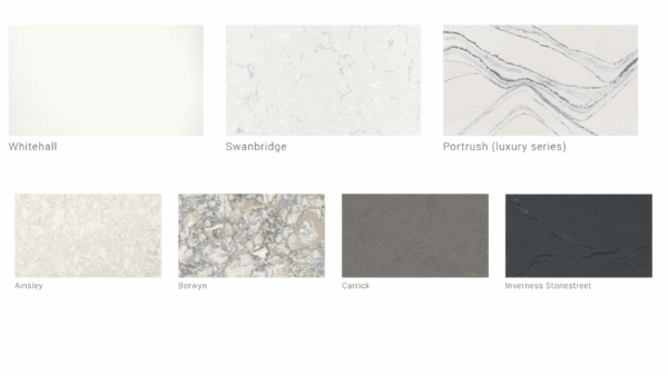 marble conference table-quartz options