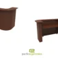 Mobile Reception Desk on Locking Casters